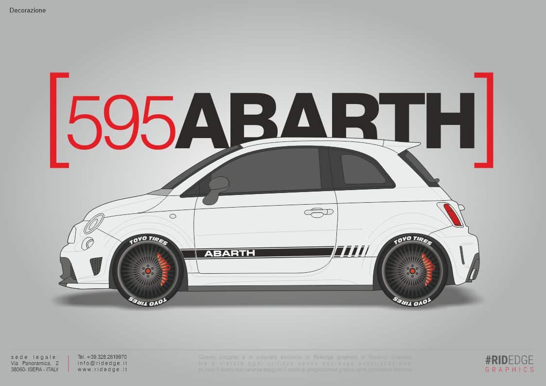 FIAT 500 595 ABARTH D'EPOCA FASCE ADESIVE