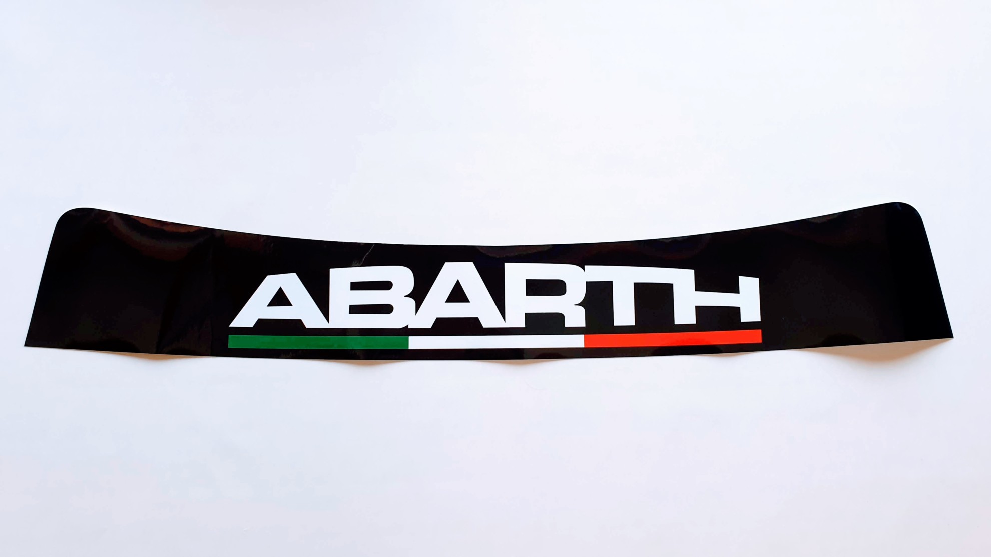 Fascia parasole tricolore Abarth e Martini